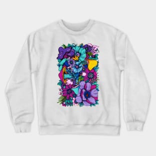 Trippy Garden - Vertical Orientation Crewneck Sweatshirt